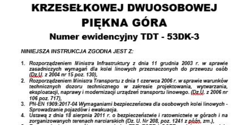Kolejna Instrukcja Ewakuacji - Piękna Góra Rudziewicz